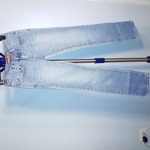 Hint Denim JEANS size 0 light wash LOW RISE